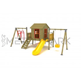 33 A العاب خشبية على هيئة منزل